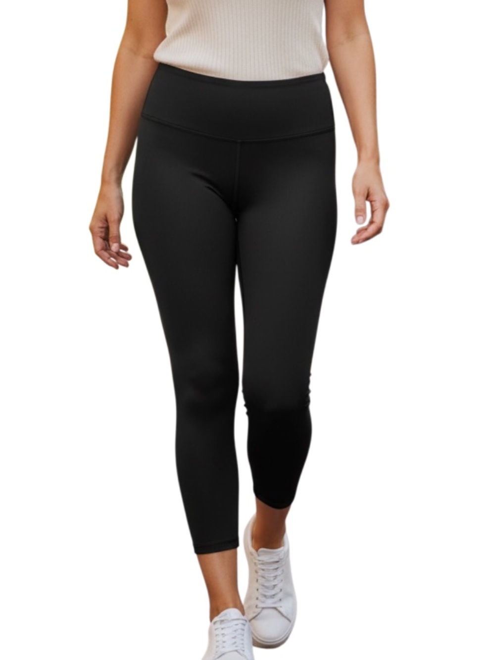 Marika Black High-Rise Capri Leggings
